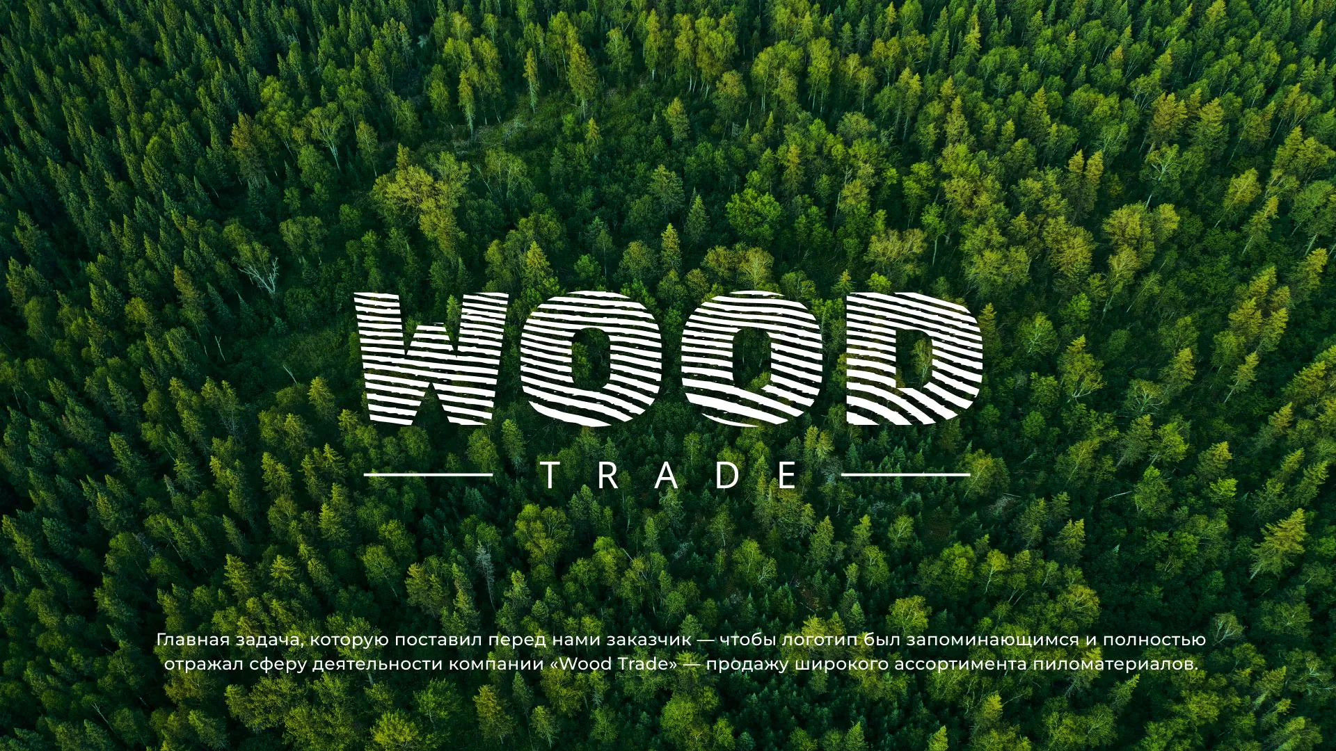 Разработка логотипа для компании «Wood Trade» в Сухом Логе