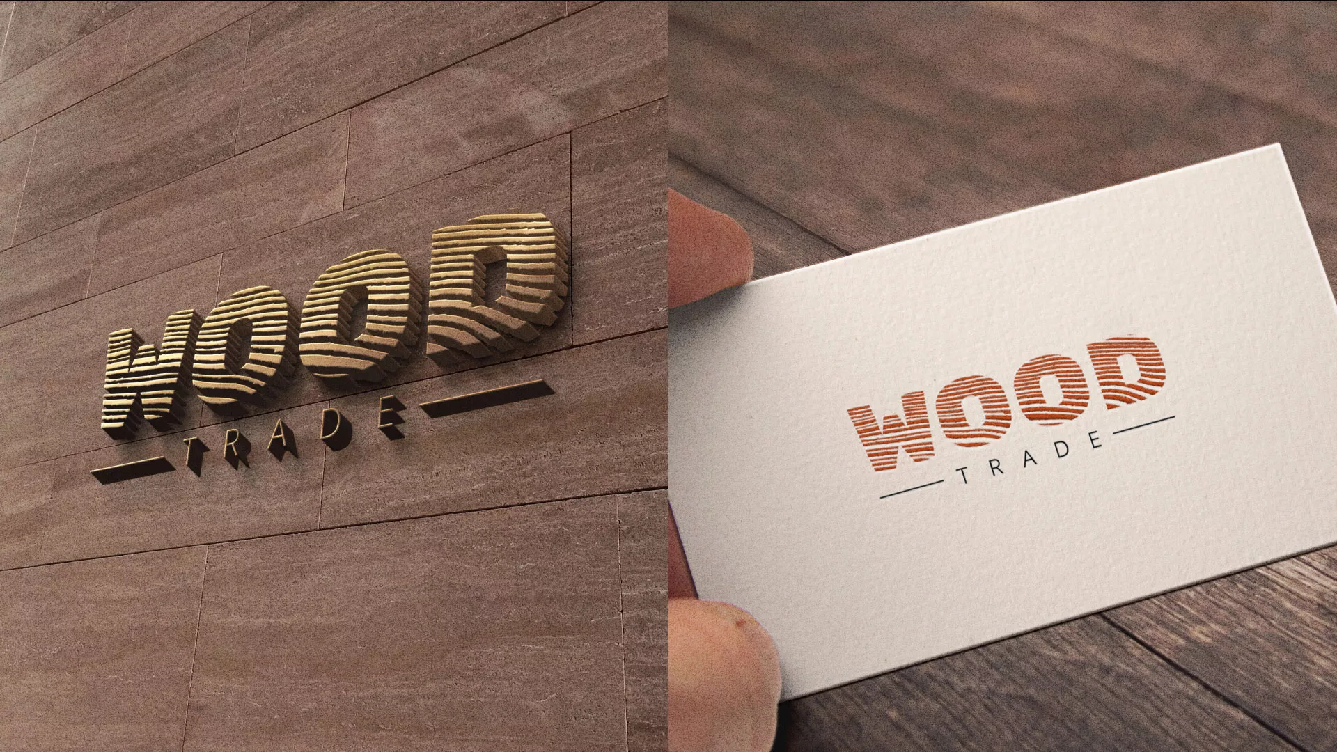 Разработка логотипа для компании «Wood Trade» в Сухом Логе