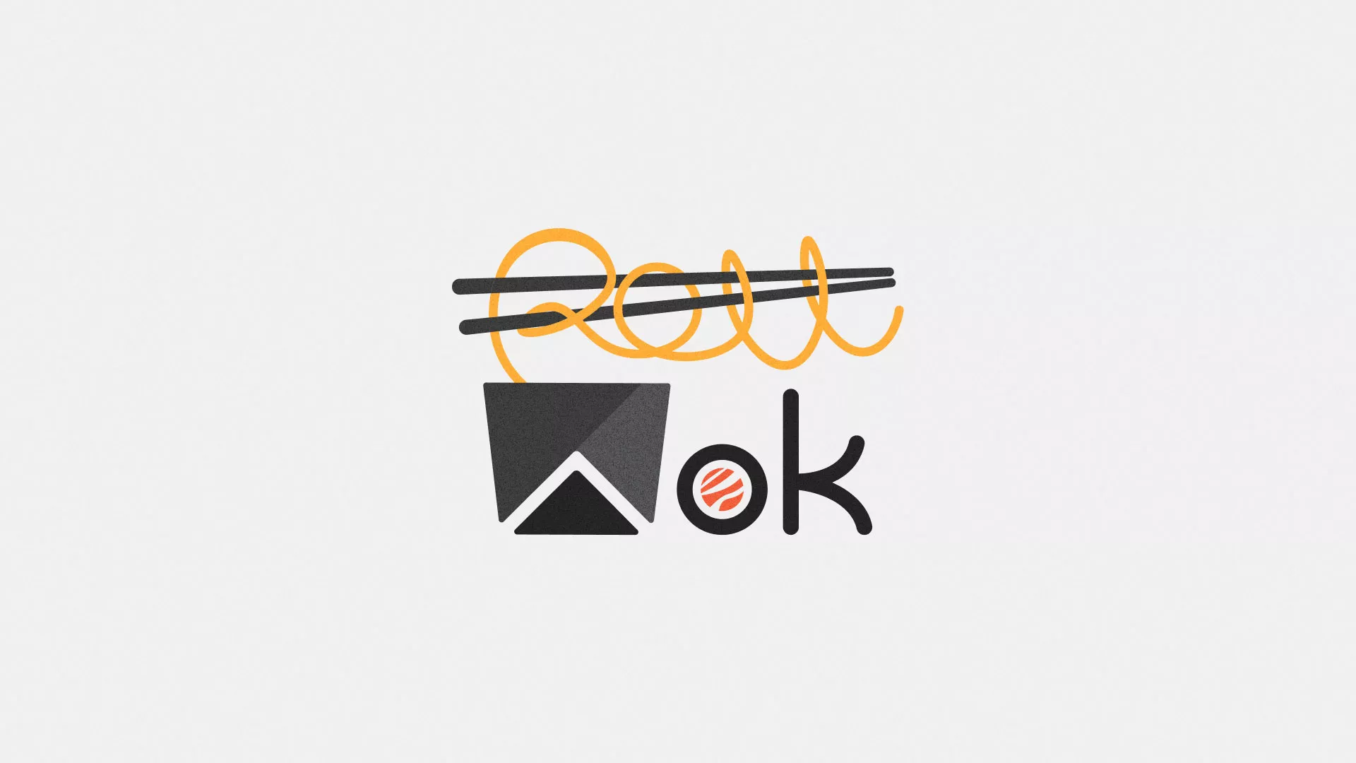 Разработка логотипа в Сухом Логе для суши-бара «Roll Wok Club» Разработка логотипа в Сухом Логе для суши-бара «Roll Wok Club»